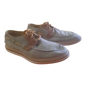 Ugg Australia M Newell Tan Boat Shoes Slip Ons Size 15